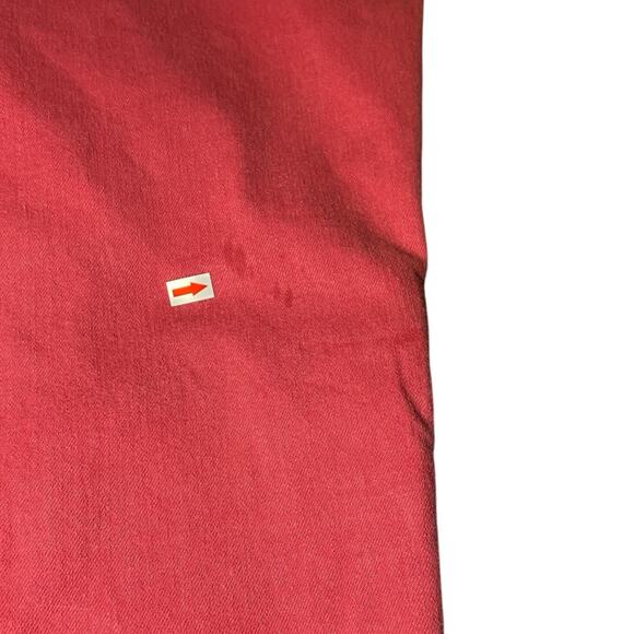 NYDJ Lift Tuck Sheri Slim Pink Crop Straight Leg Ankle Raw Fray Hem Jeans Size 6 - Picture 8 of 8